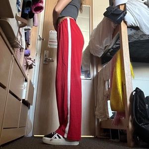 Brandy Melville Red Track Pants